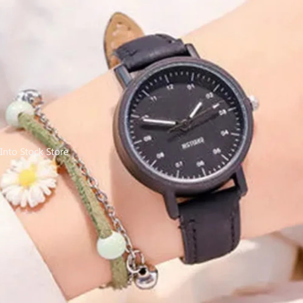 Women Watches PU Leather Strap Women Quartz Wristwatche