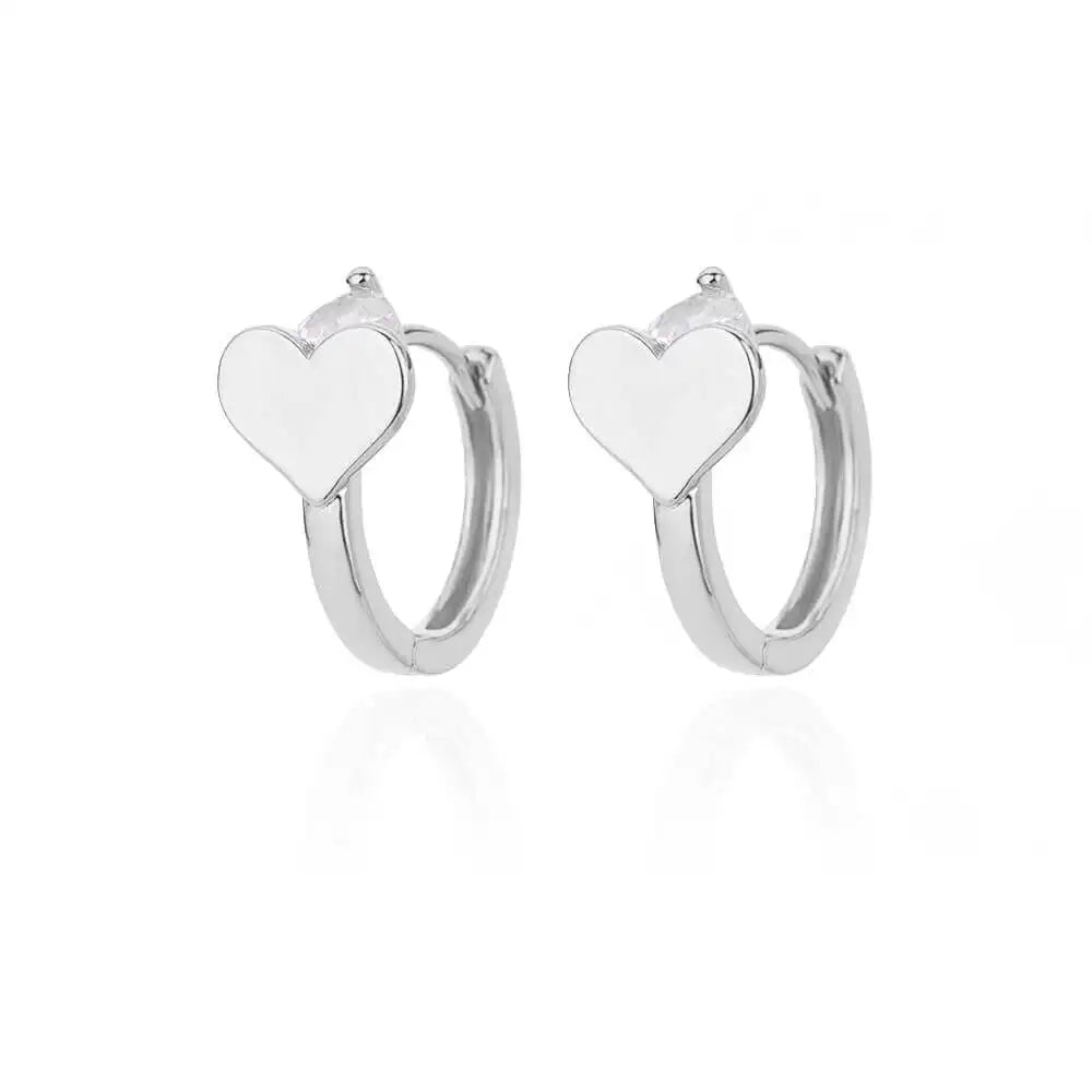 Hollow Heart Earrings for Women Stainless Steel