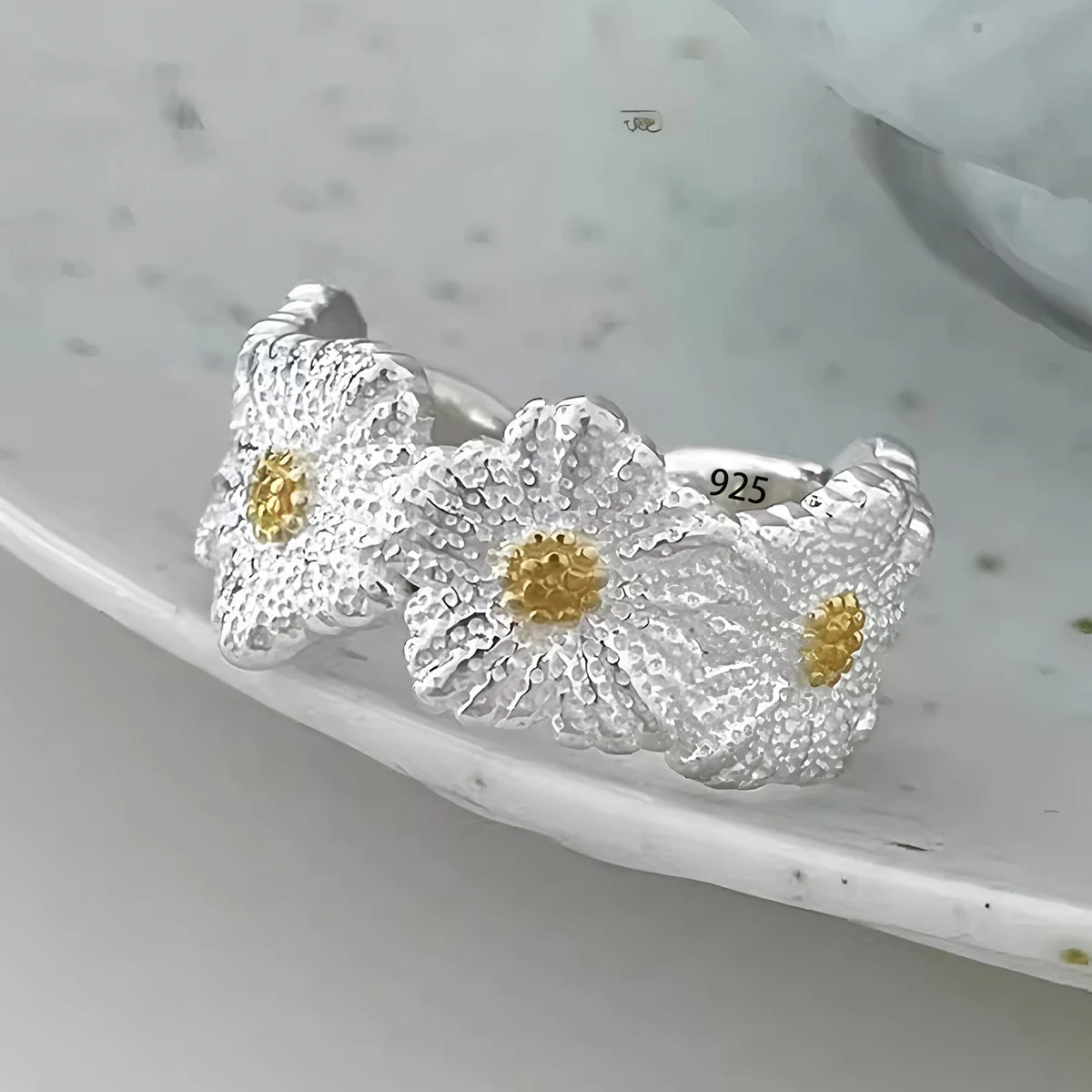 Sterling Silver Irregular Design