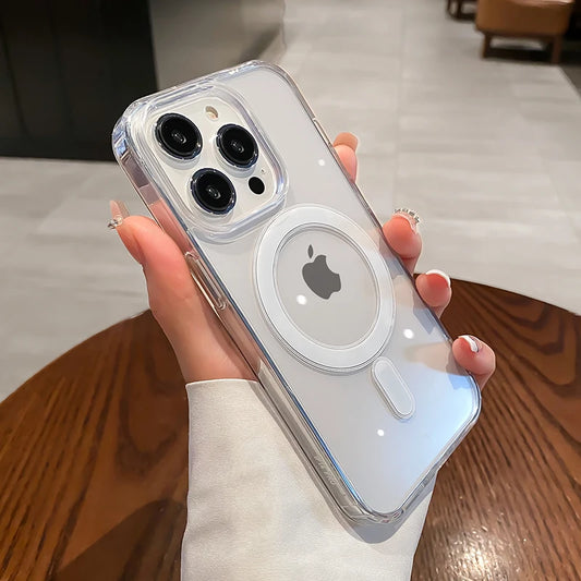Magesafe Magnetic Transparent Case for iPhone
