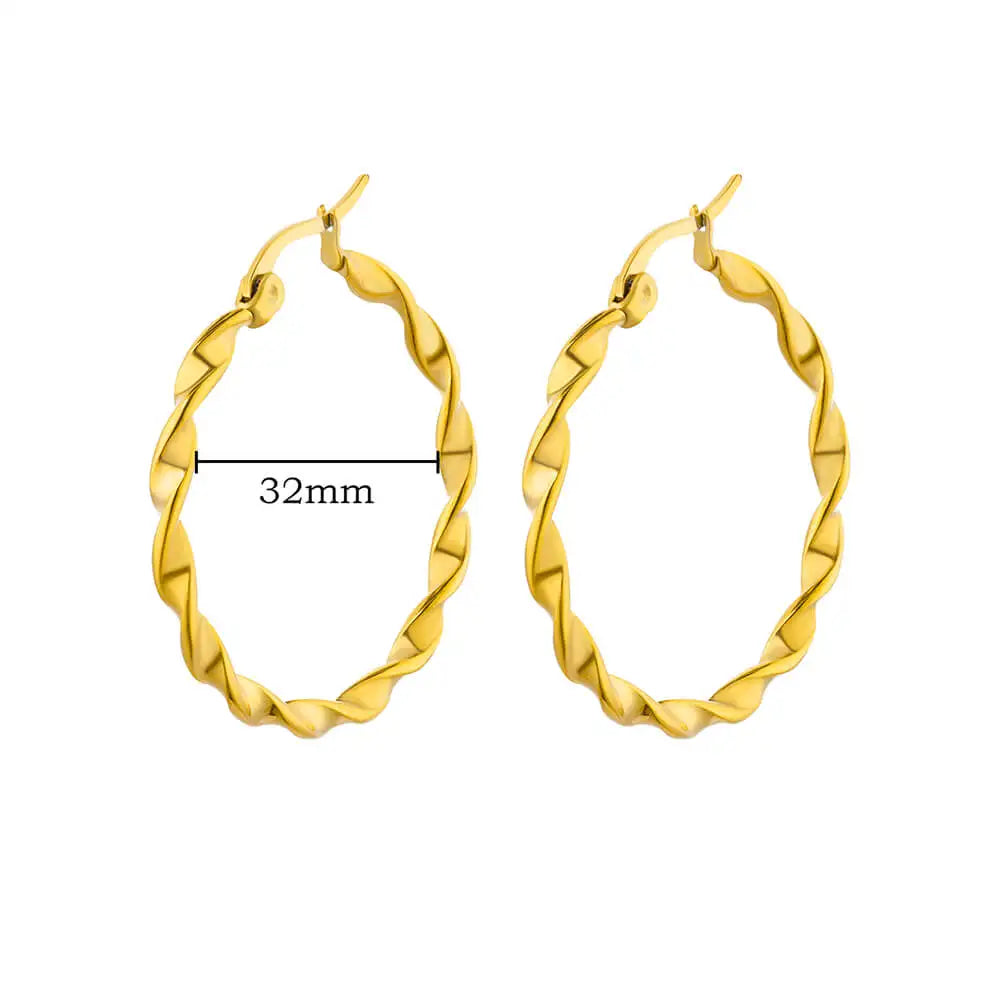 Hollow Heart Earrings for Women Stainless Steel