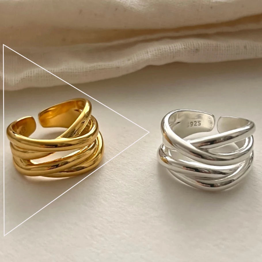 Sterling Silver Irregular Design