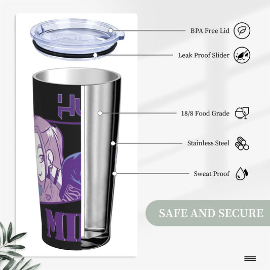 Mira Huntrix KPop Demon Hunters Tumbler Vacuum Insulated  Coffee Cups Vacuum Flask Travel Outdoor Mug Spill Proof