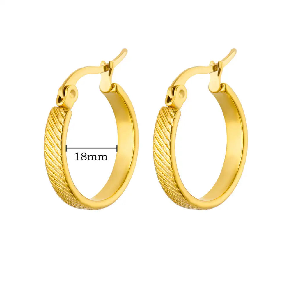 Hollow Heart Earrings for Women Stainless Steel