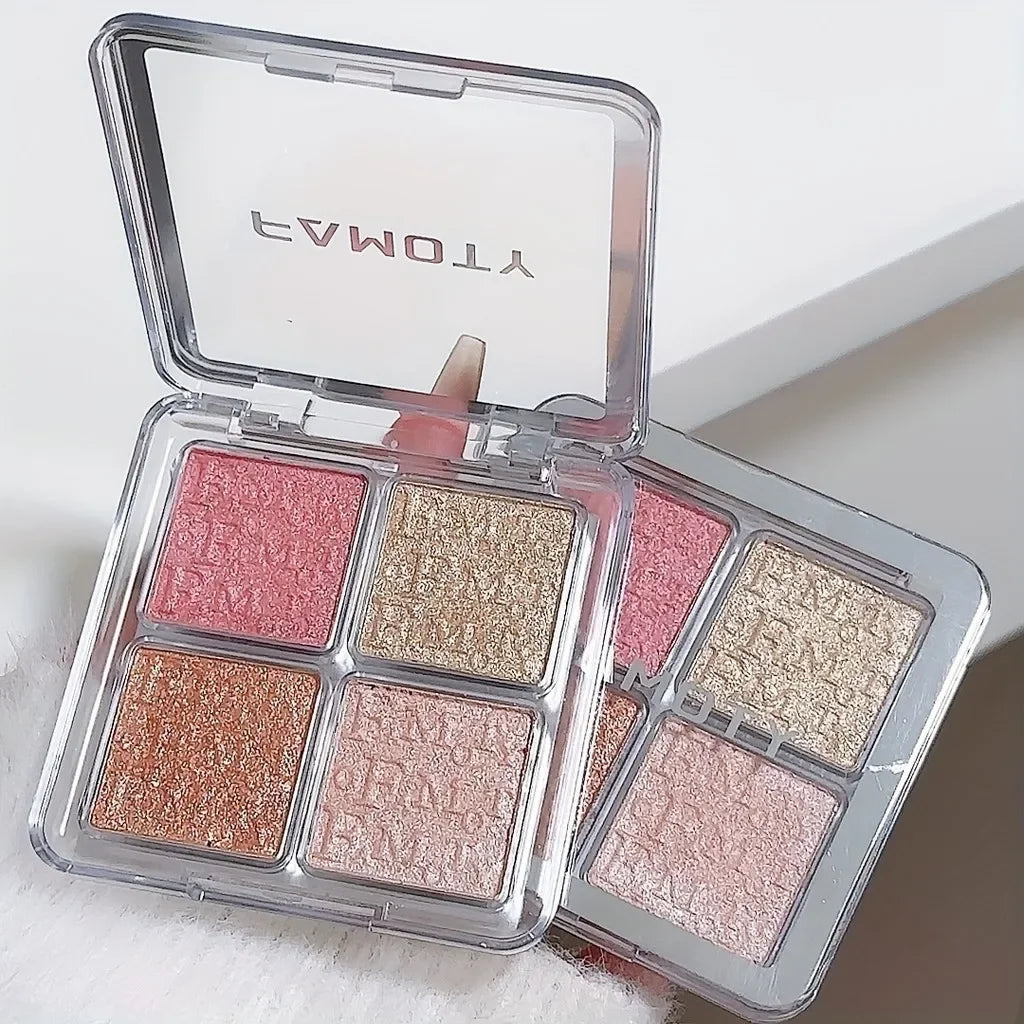 4 Colour Face Highlighter Palette