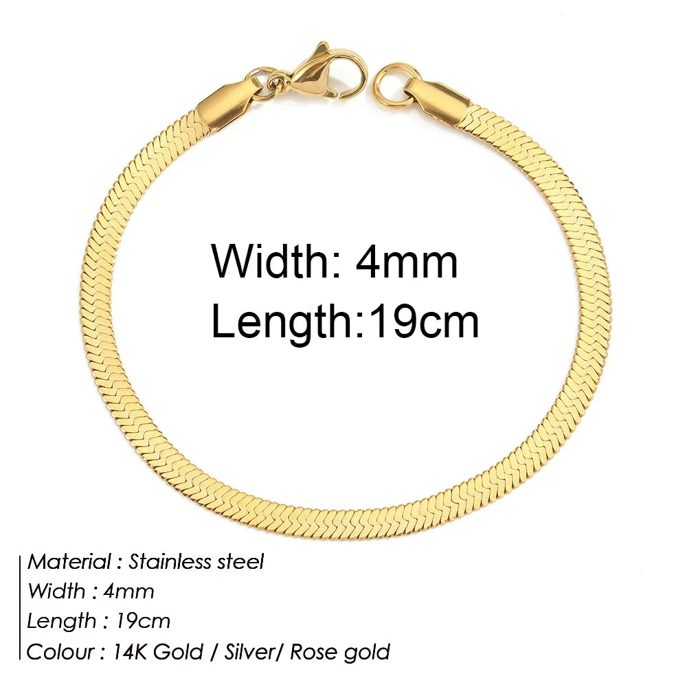 Gold Colour Bracelet Stainless Steel