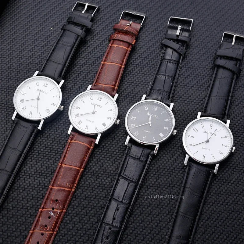 Men's Watches Business Wrist Watch Luxury Leather Strap