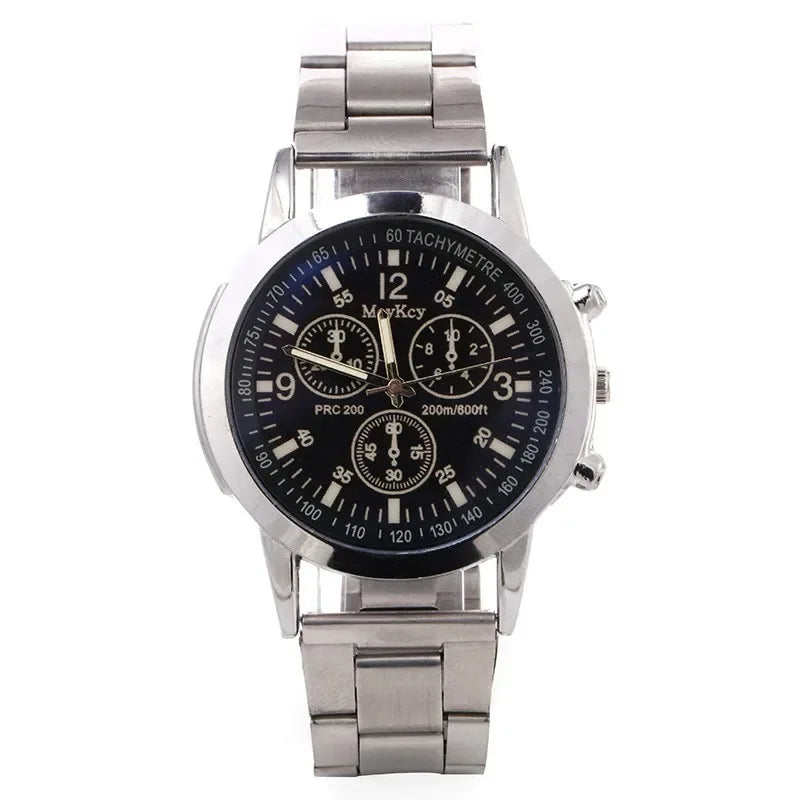 Men Business Quartz Dial Stainless Steel Watch